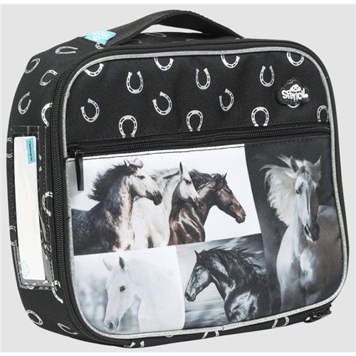 SPENCIL BIG COOLER LUNCH BOX 25x20x8cm B W Horses